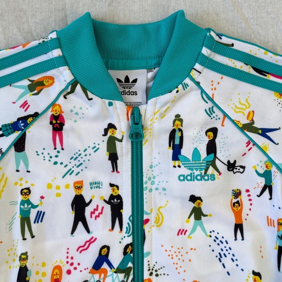 ✨ Adidas Baby Kids Superstar Tracksuit Sweat Pants Zip Jacket Set Sz. 6 Months - Picture 3 of 16